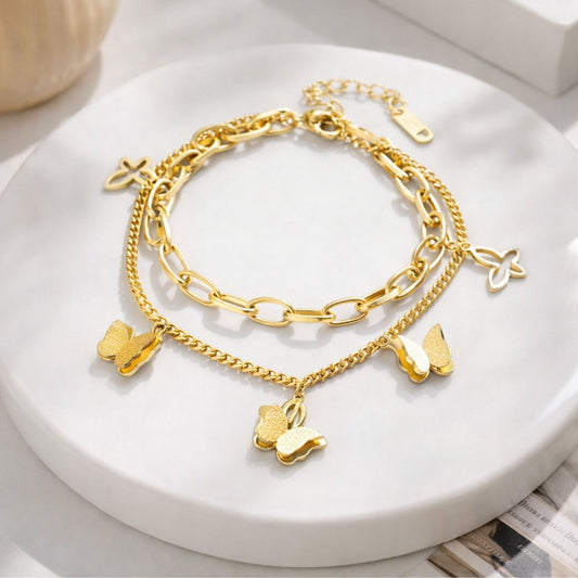 Butterfly Charm Bracelet