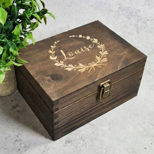 Custom Graduation Memory Box I Wooden Certificate Presentation Box - 6 Sizes Small to XLarge
