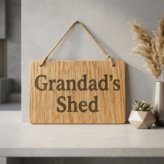 Grandad's shed sign