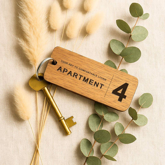 Luxury Wooden Keyrings for Property Managers & Estate Agencies