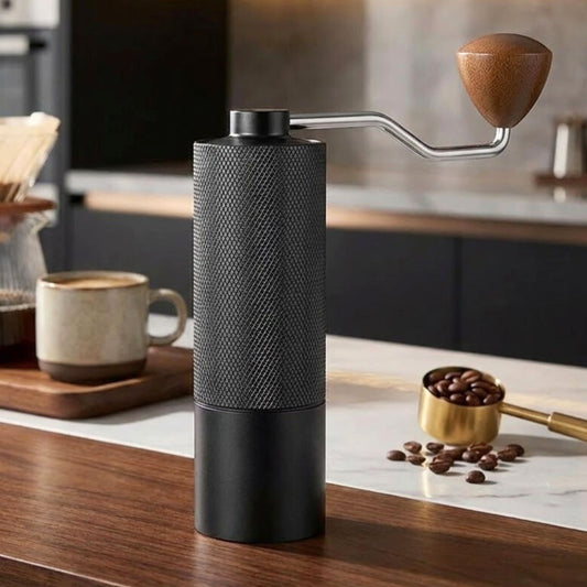 Manual Coffee Grinder – 7-Core Stainless Steel Burr Hand Grinder with Adjustable Grind Settings