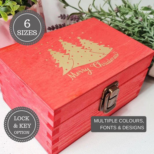 Merry Christmas Keepsake Box I Christmas Eve Memory Gift Box