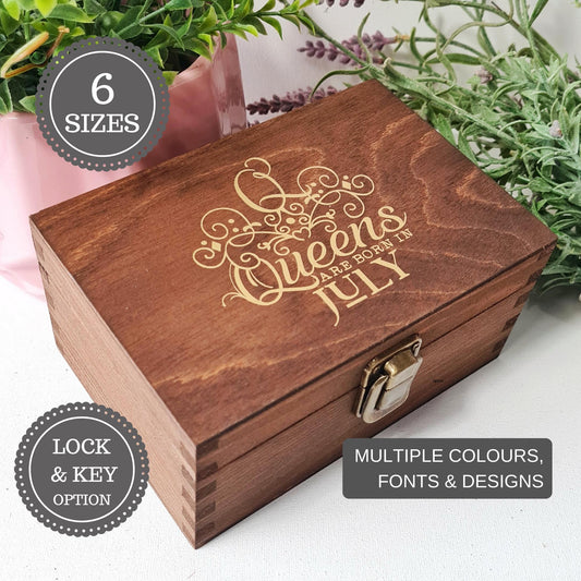 Personalised Birthday 18th 21st Keepsake Box I Birthday Queen Gift Idea