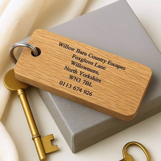 Personalised Business Address Keyring