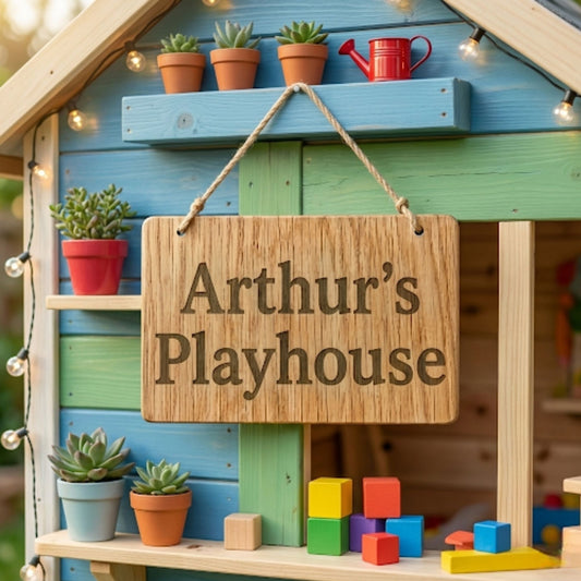 Personalised Children's Playhouse Sign