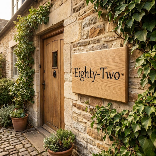 Personalised Front Door Number Plaque