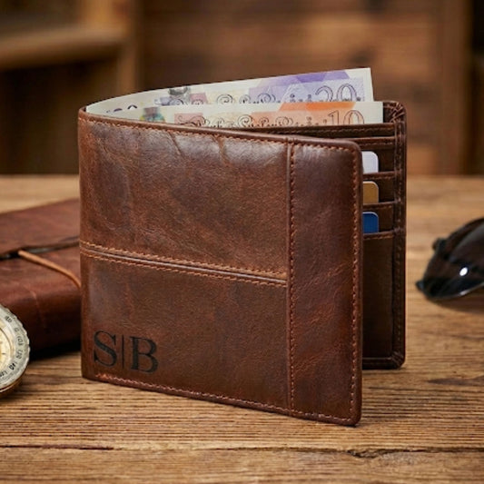 3rd Year Anniversary Leather Gift I Personalised Wallet I Gift for Him