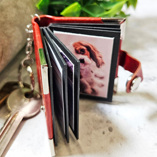 Personalised Our Love Story Photo Book Keychain - Romantic Couples Anniversary Gift
