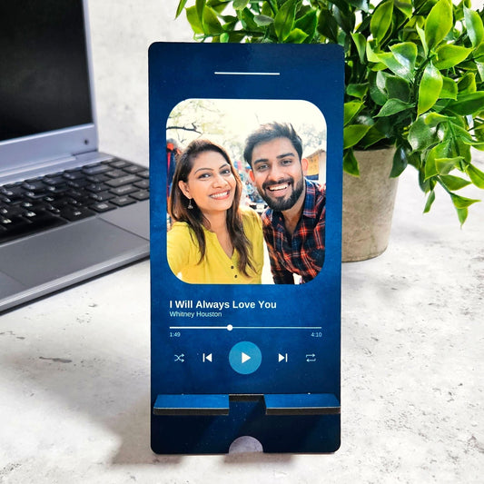 Personalised Photo Music Player Phone Stand