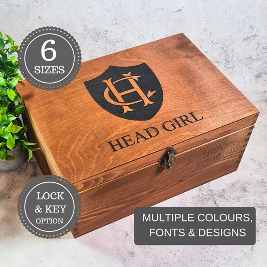 Personalised School Leaver Memory Box Gift | Graduation Certificate Presentation Box