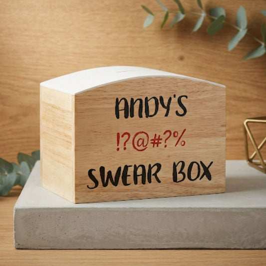 Personalised swear box - money box