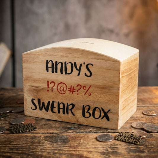 Personalised swear box - money box