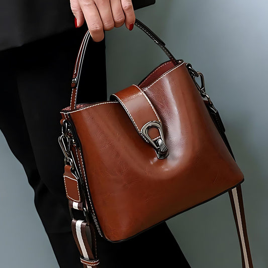 50th Birthday Gift for Best Friend, Leather Bucket Bag for Women, Luxury 50th Gift for Her, Unique gift for 50 Year Old Friend