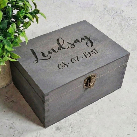 Romantic Anniversary Gift for Wife I Wedding Memory Box I Gift Idea - 6 Sizes Small to XLarge
