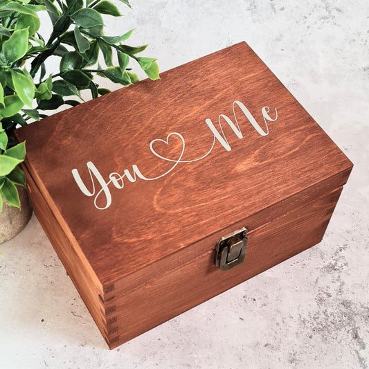 The Perfect 5th Anniversary Gift: Custom 'You & Me' Couples Memory Box