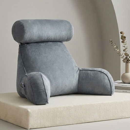Ultra-Soft Memory Foam Reading Pillow with Back & Lumbar Support