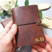 3rd Anniversary Leather Journal I Personalised Monogram Gift Idea