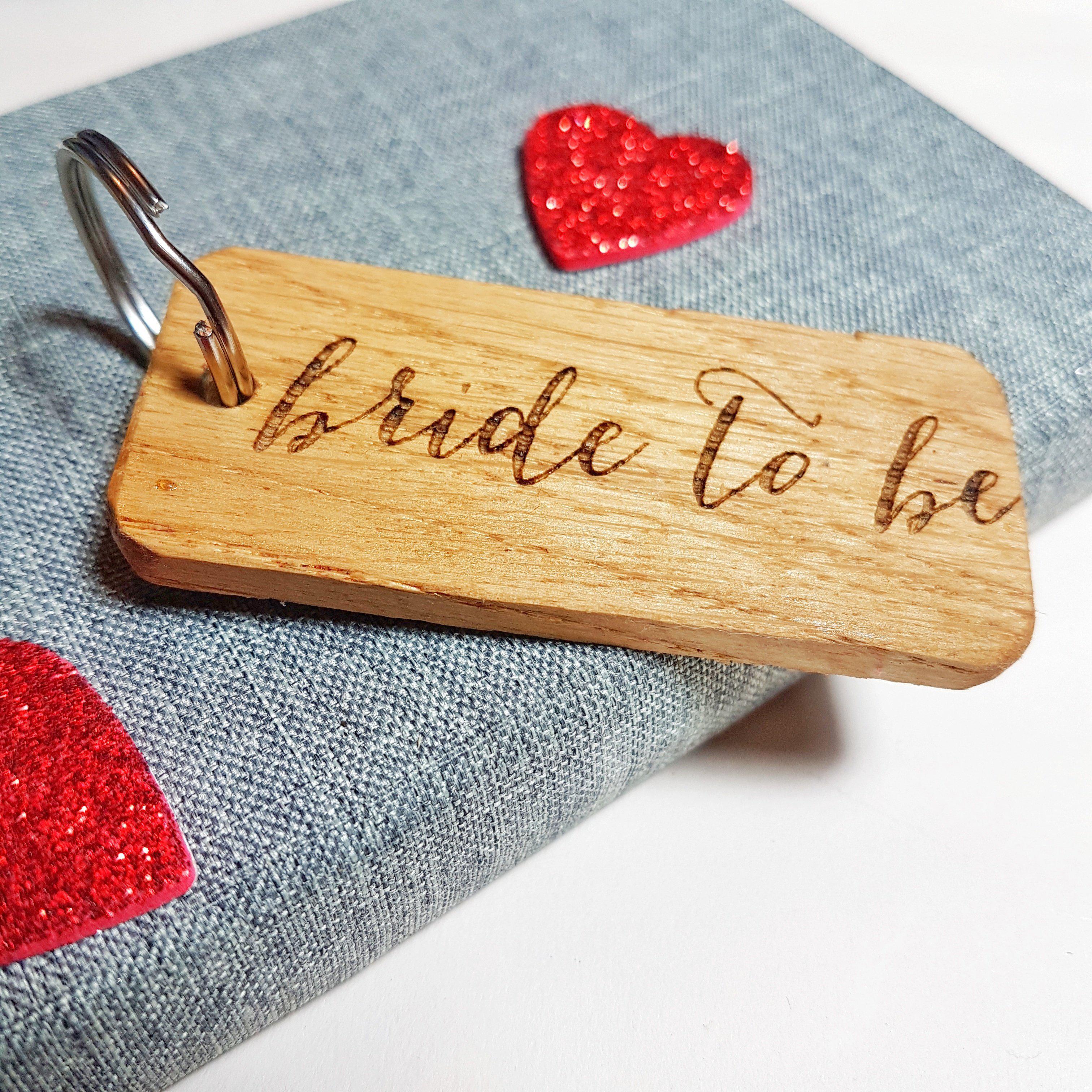 Bride-to-be keyring