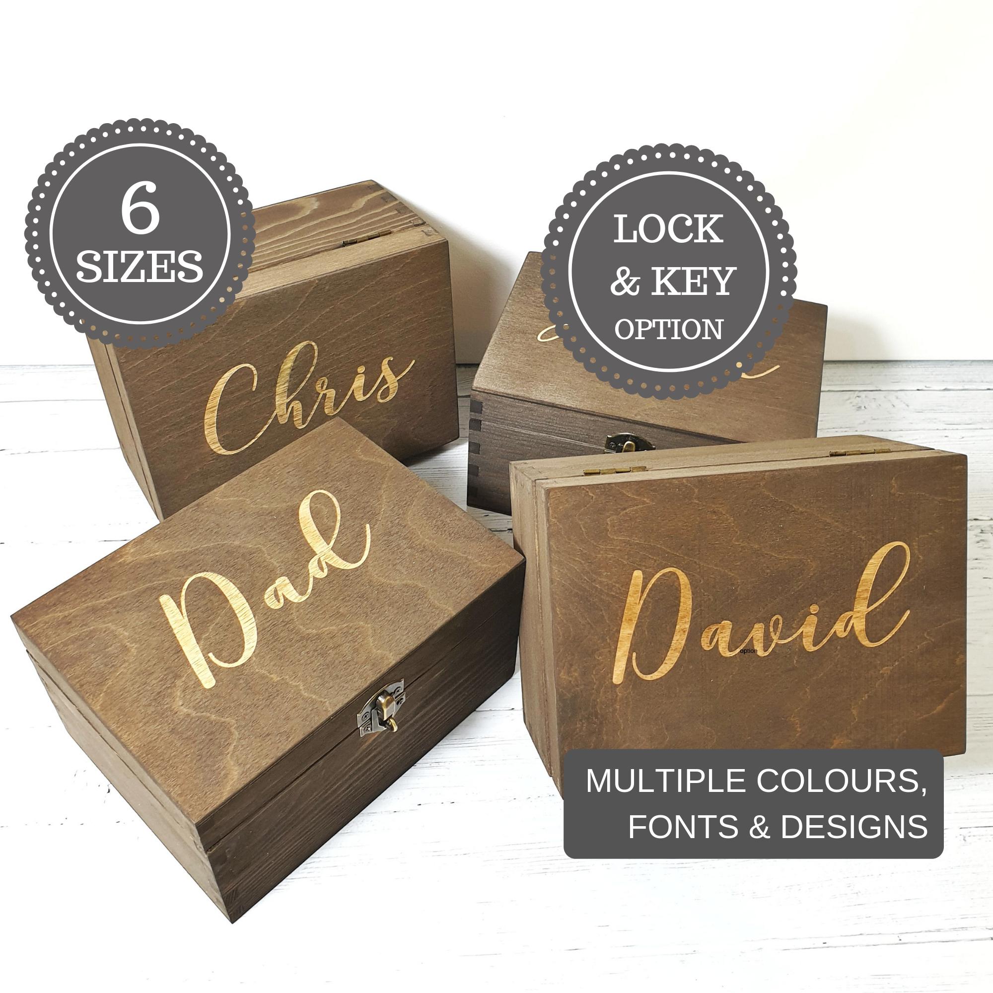Engraved Best Man Groomsman Box I Wedding Gift Box