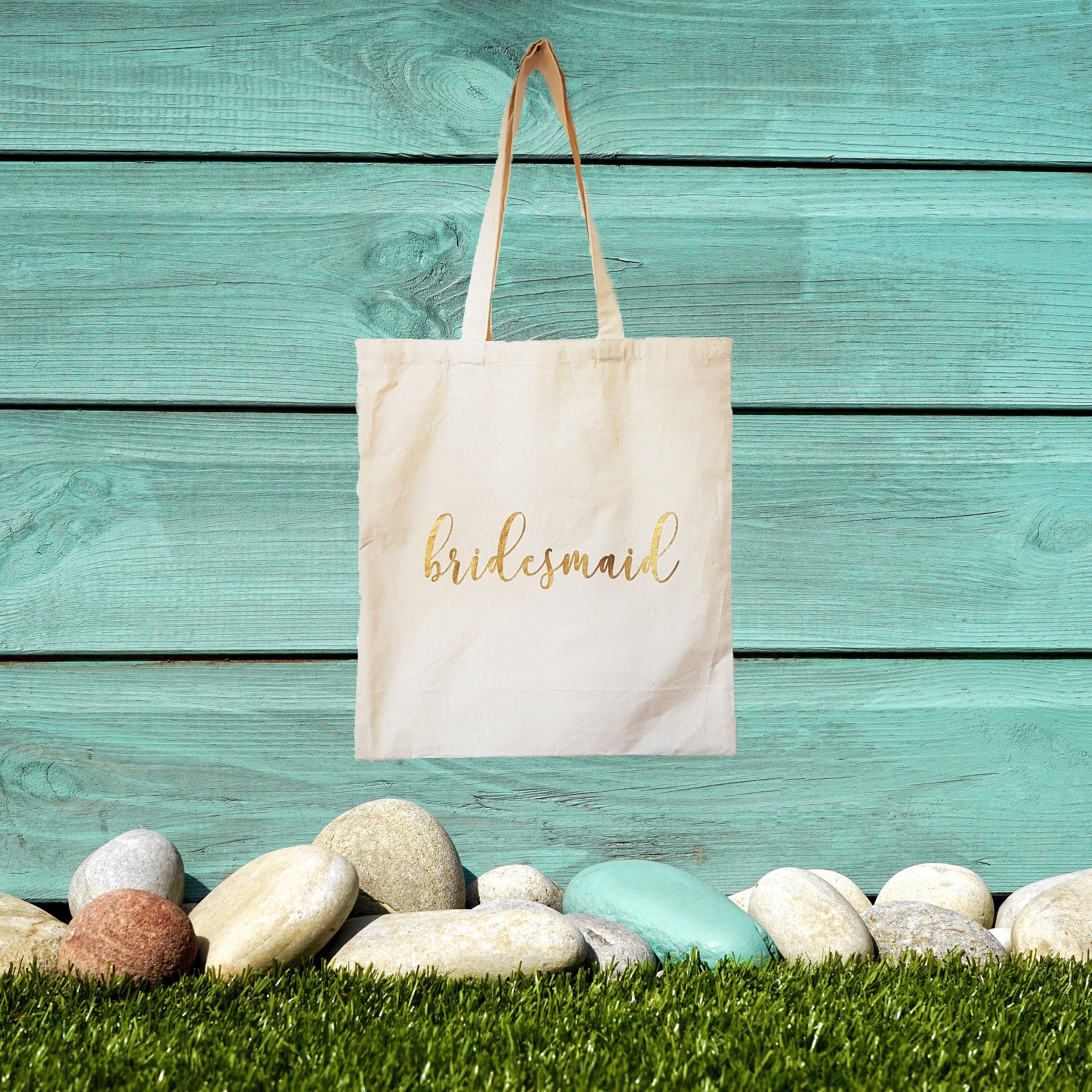 Gold Bridesmaid Tote bag