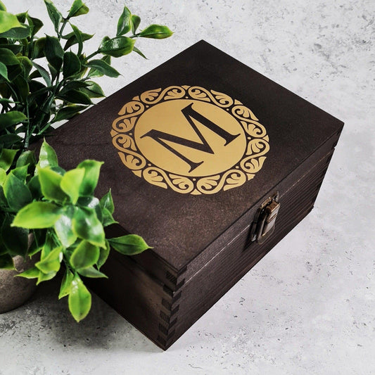 Monogram Keepsake Box I Personalised Memory Box I Birthday Gift - 6 Sizes Small to XLarge