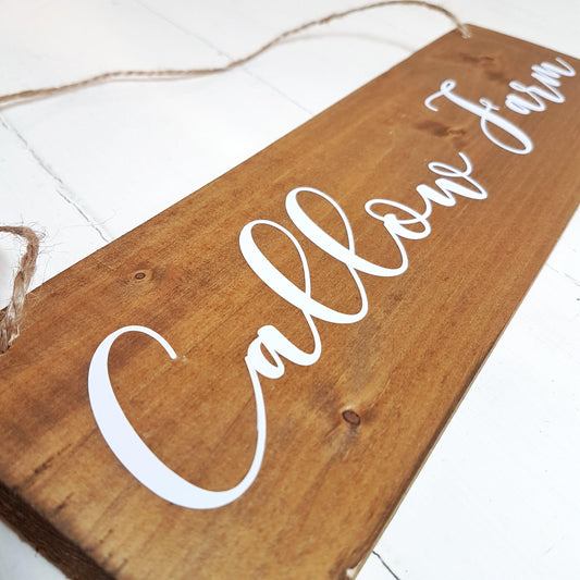 Personalised Address Sign