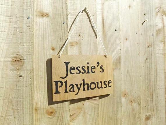 Personalised Children's oak sign