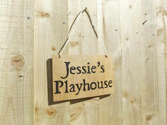 Personalised Children's oak sign