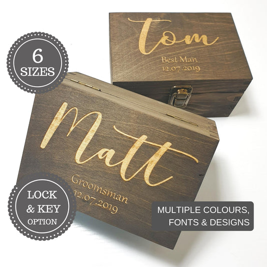 Personalised Groomsman Wedding Gift Box