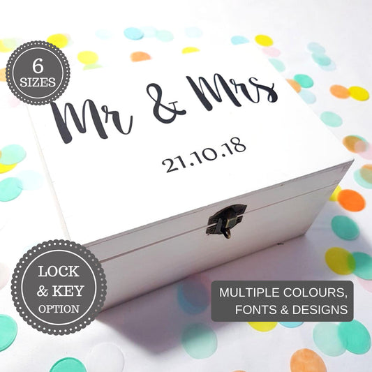 Personalised Mr & Mrs Wedding Box