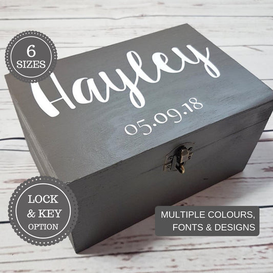 Personalised Name Date Box