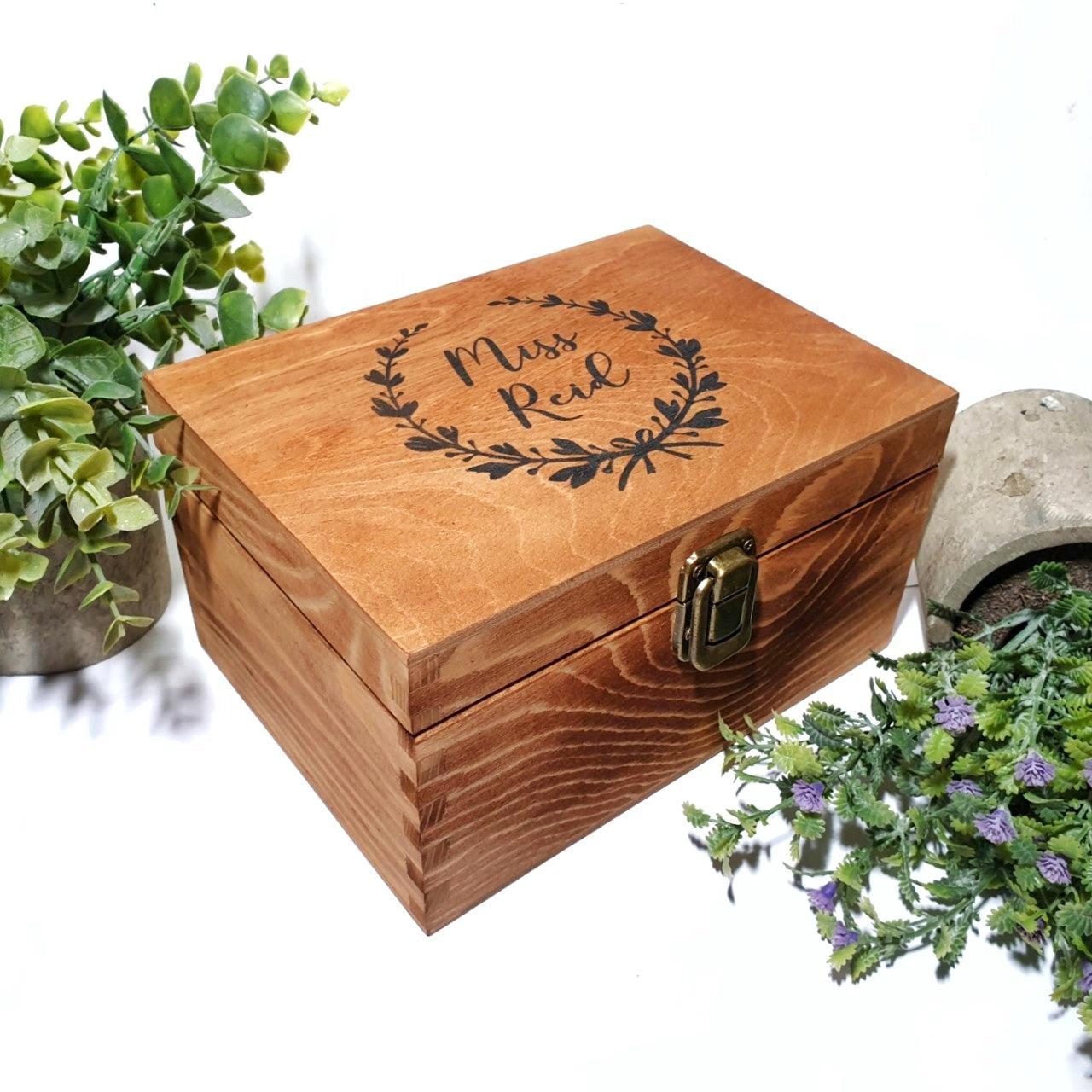 Personalised Teacher Thank You Gift I End of Year Gift I Keepsake Box