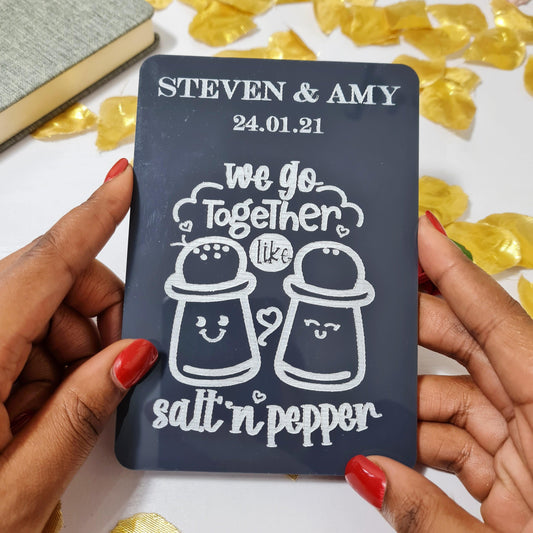 Personalised Wedding Anniversary Valentine Postcard I Cute Couples Anniversary Gift for Wife Husband