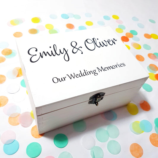 Personalised Wedding Memories Box