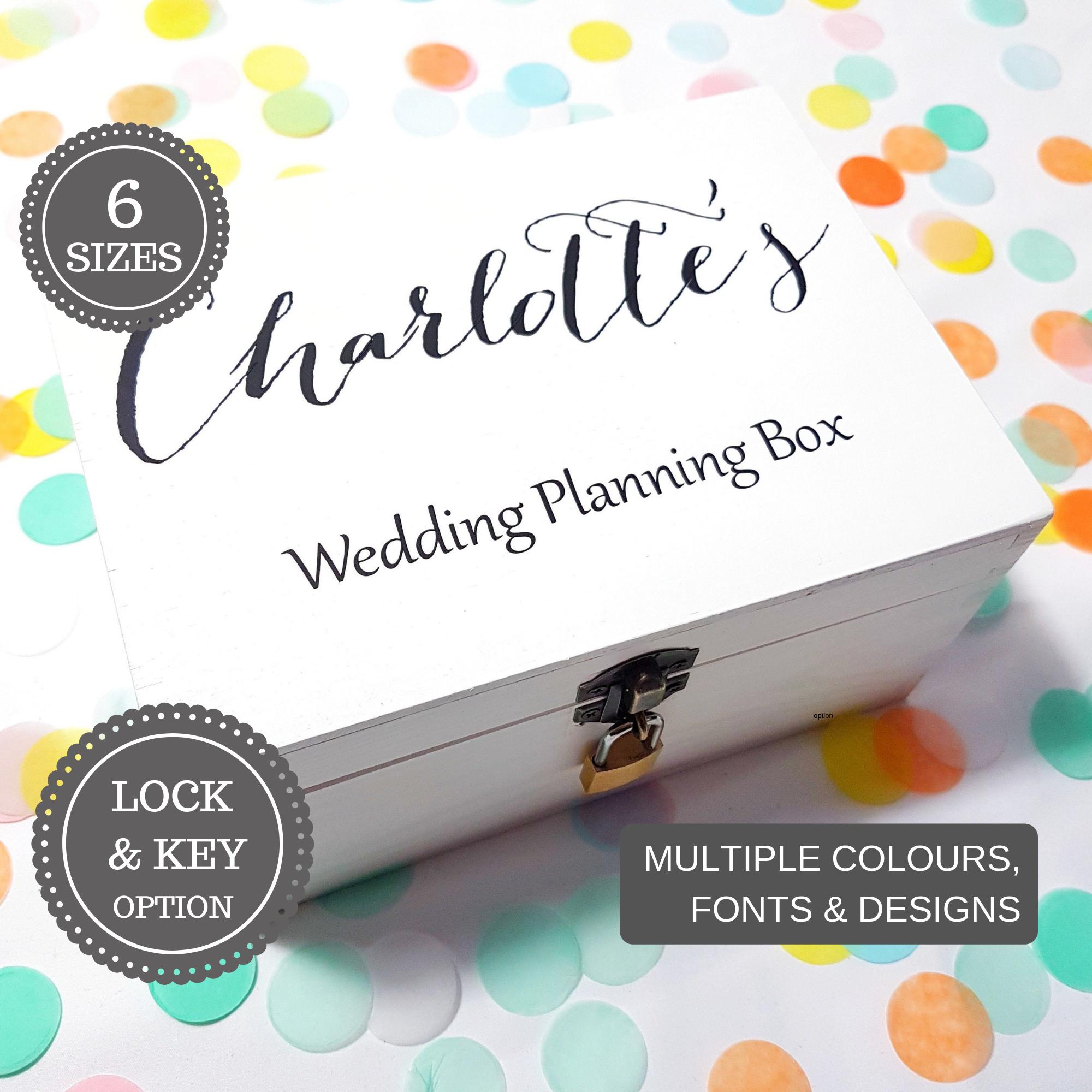Personalised Wedding Planning Box