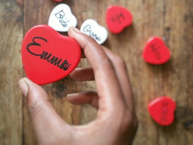 Personalised heart tin box