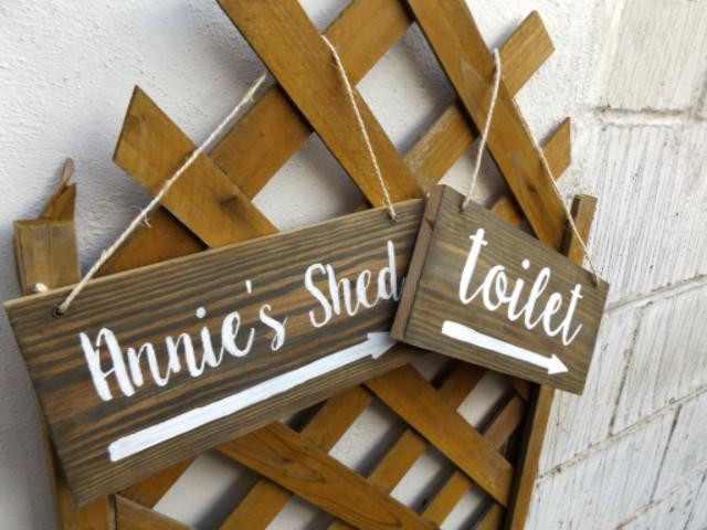 Personalised wooden sign