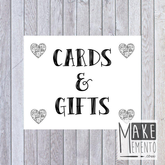 Printable Cards and Gifts Sign