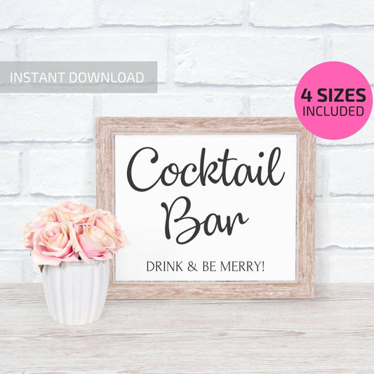 Printable Cocktail Party Sign