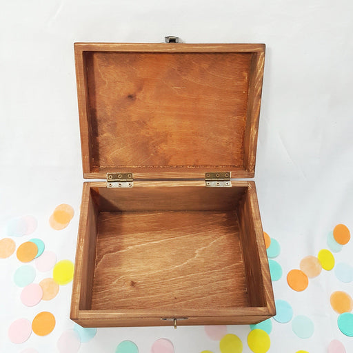 Unusual Personalised Gift for Her I Custom Engraved Wood Keepsake Box