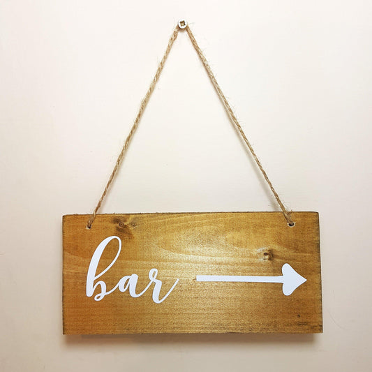 Wooden Bar Sign