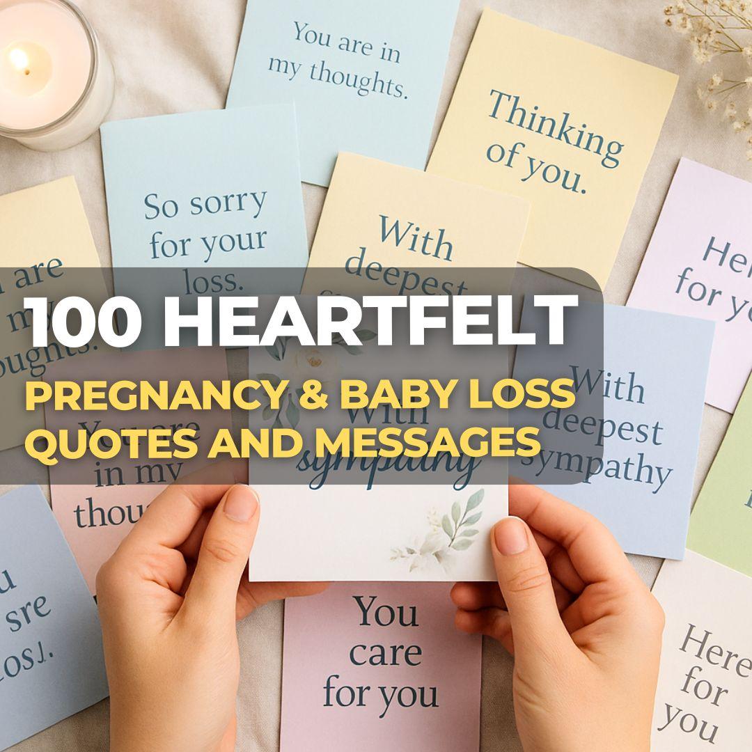 100 Heartfelt Pregnancy \u0026 Baby Loss Quotes \u0026 Messages — Make Memento, image size:1080x1080