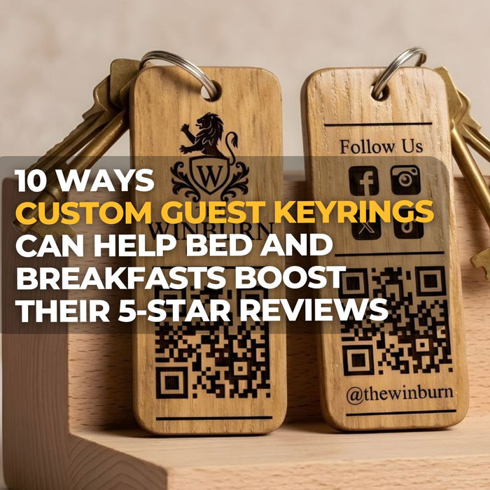 10 Ways Custom Guest Keyrings Can Help Bed and Breakfasts Boost Their 5-Star Reviews I Make Memento