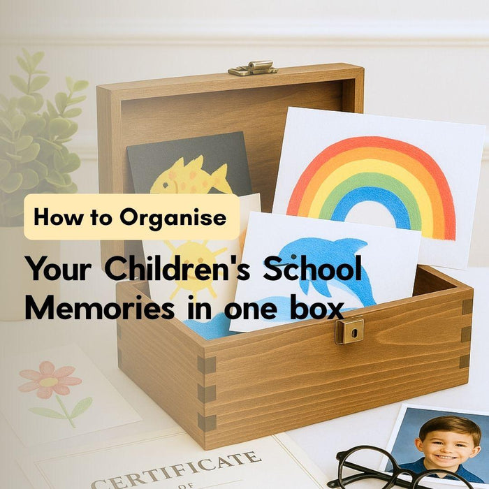 How to Organise Your Children's School Memories in One Box