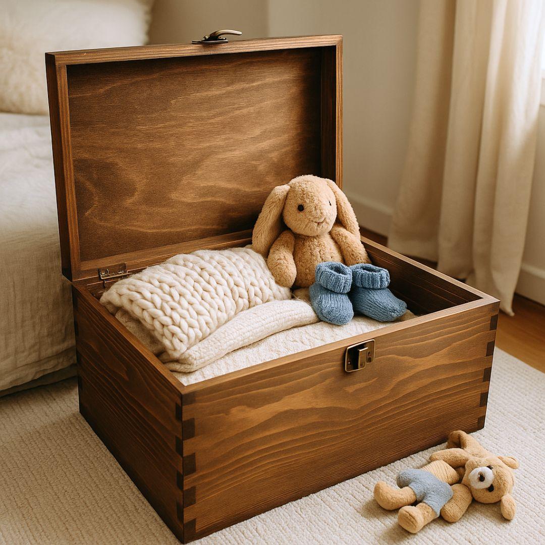 Large Memory Box | Big Wooden Box | Large Keepsake Box — Make Memento