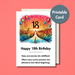 18th Birthday Inspirational Message Card | Sunrise Design | New Beginnings