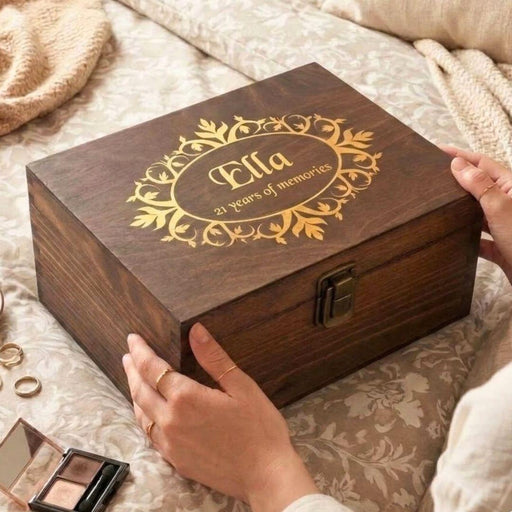 21st Birthday Gift for Daughter, Personalised Daughter 21st Memory Box, Daughter 21st Keepsake, 21st Birthday Gift Box, 21 Year Old Gift for Her