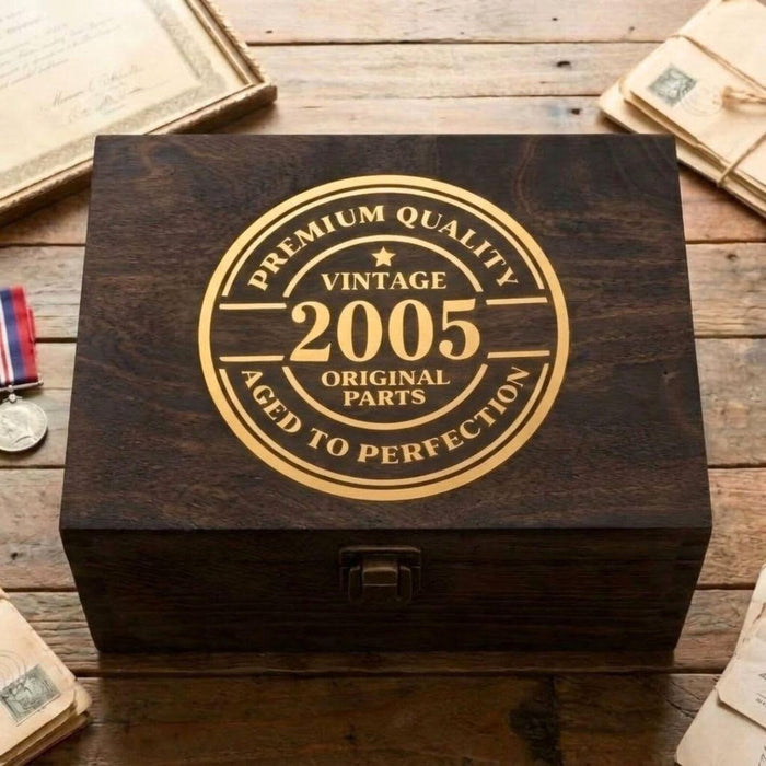 21st Birthday Gift for Son, Personalised Son 21st Memory Box, Born in 2005 Gift, Son 21st Keepsake, 21st Gift Box, 21 Year old Gift for Him