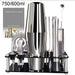 22 Piece Stainless Steel Cocktail Shaker Set with Stand | 750ml Bar Tools