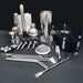 22 Piece Stainless Steel Cocktail Shaker Set with Stand | 750ml Bar Tools